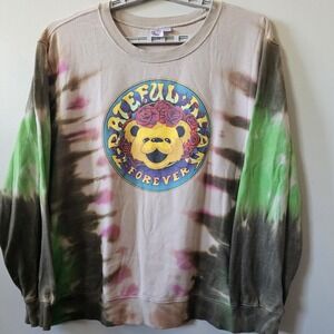 GRATEFUL DEAD Forever Tie-Dyed Crew Neck Sweatshirt Men's Size XL 2021 Grunge